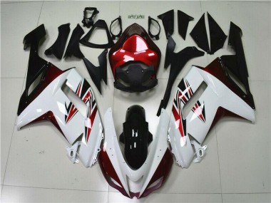 Blanc Noir Rouge Carénage Moto ZX6R 2007-2008