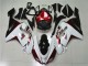 Blanc Noir Rouge Carénage Moto ZX6R 2007-2008 Blanc Noir Rouge Carénage Moto ZX6R 2007-2008