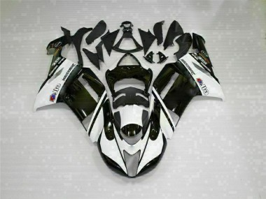 Noir Blanc Carénages Moto ZX6R 2007-2008