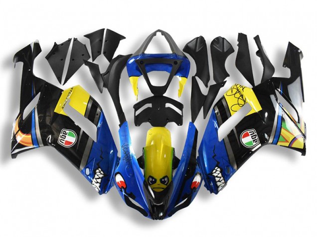 Bleu Requin Carénage Moto ZX6R 2007-2008