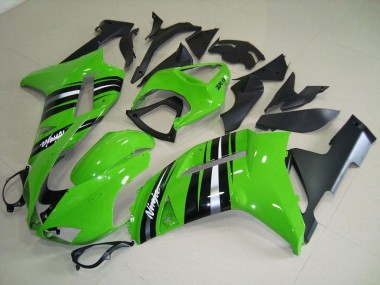 Vert et Argent Bande Carénage Moto ZX6R 2007-2008