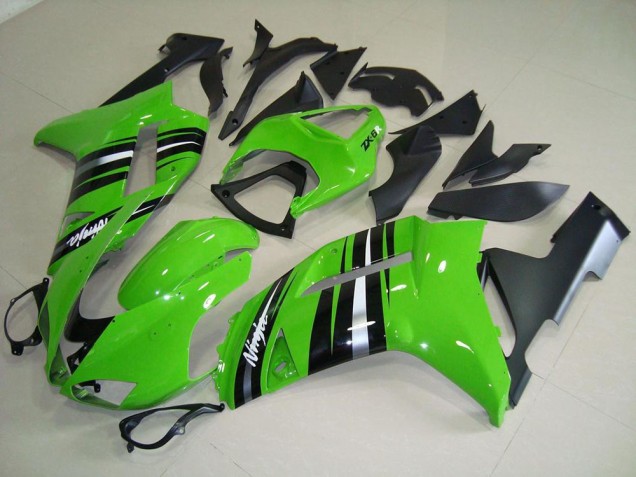Vert et Argent Bande Carénage Moto ZX6R 2007-2008 Vert et Argent Bande Carénage Moto ZX6R 2007-2008