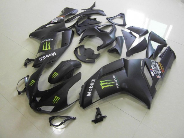 Noir Mat Monster Carénage Moto ZX6R 2007-2008 Noir Mat Monster Carénage Moto ZX6R 2007-2008