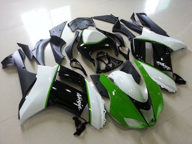 Vert Noir Blanc Carénage Moto ZX6R 2007-2008