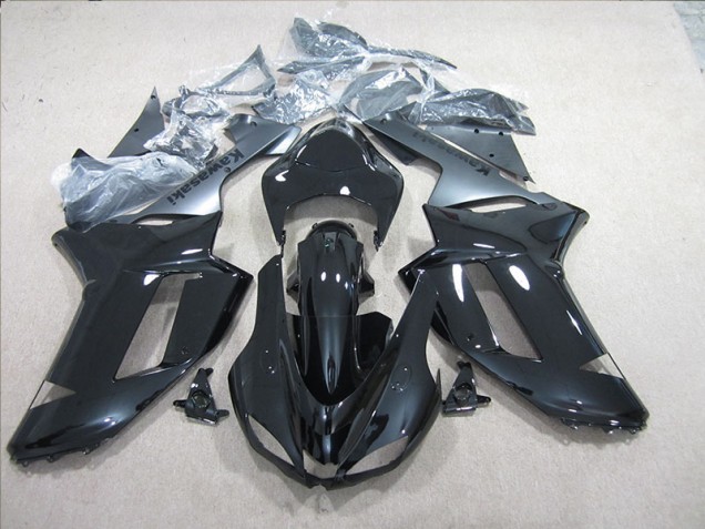 Noir Argent Carénage Moto ZX6R 2007-2008
