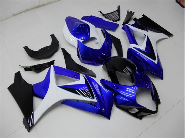 Bleu Blanc Noir Carénage Moto GSXR 1000 K7 2007-2008