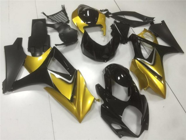 Or Noir Carénages Moto GSXR 1000 K7 2007-2008 Or Noir Carénages Moto GSXR 1000 K7 2007-2008