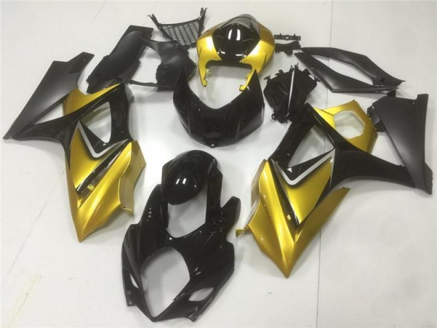 Or Noir Carénages Moto GSXR 1000 K7 2007-2008 Or Noir Carénages Moto GSXR 1000 K7 2007-2008
