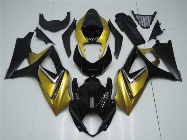 Or Noir Carénages Moto GSXR 1000 K7 2007-2008 Or Noir Carénages Moto GSXR 1000 K7 2007-2008