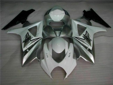 Argent Blanc Carénage Moto GSXR 1000 K7 2007-2008