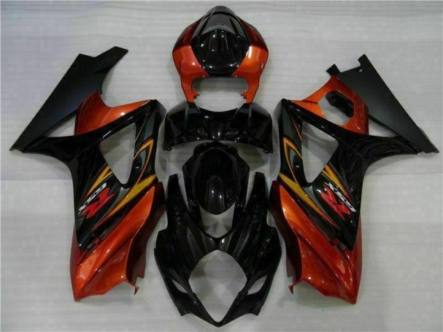 Noir Kit Carénages Motos Complet GSXR 1000 K7 2007-2008 Noir Kit Carénages Motos Complet GSXR 1000 K7 2007-2008