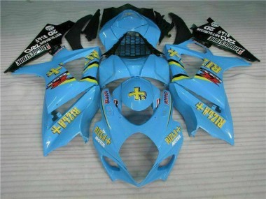 Bleu Carénages Moto GSXR 1000 K7 2007-2008