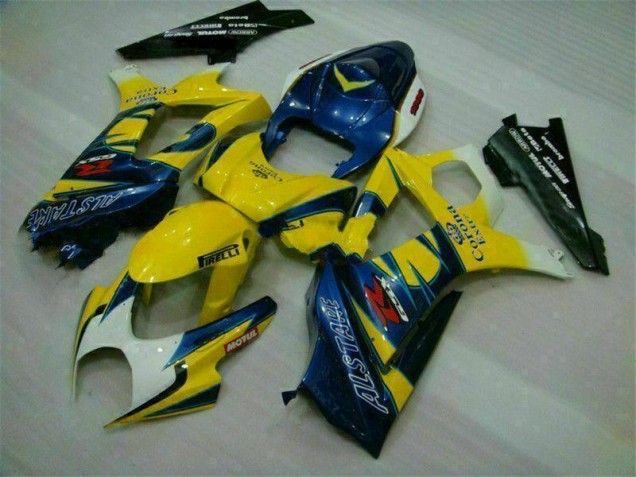 Jaune Carénages Moto GSXR 1000 K7 2007-2008