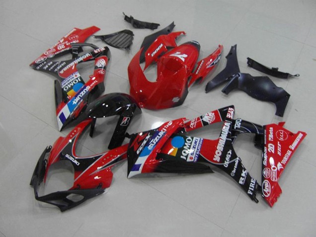 Rouge Carénage Moto GSXR 1000 K7 2007-2008