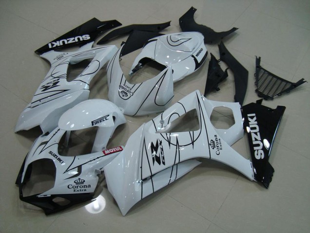 Blanc Corona Carénage Moto GSXR 1000 K7 2007-2008