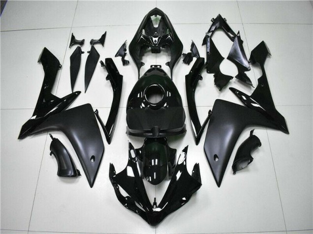 Brillant Noir Mat Carénage Moto R1 2007-2008 Brillant Noir Mat Carénage Moto R1 2007-2008