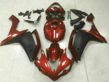 Rouge Noir Carénage Moto R1 2007-2008