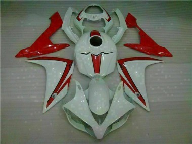 Blanc Rouge Carénage Moto R1 2007-2008