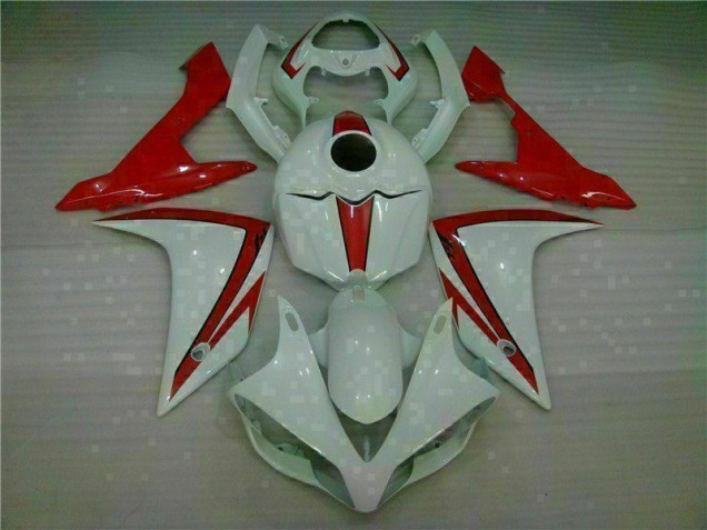 Blanc Rouge Carénage Moto R1 2007-2008 Blanc Rouge Carénage Moto R1 2007-2008