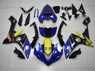 Bleu Requin Carénage Moto R1 2007-2008