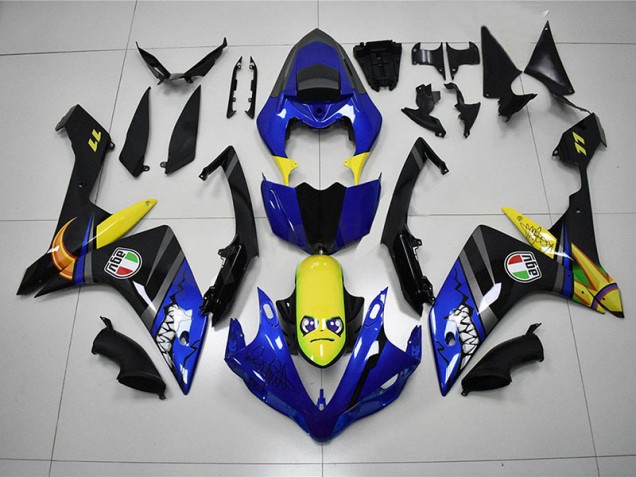 Bleu Requin Carénage Moto R1 2007-2008 Bleu Requin Carénage Moto R1 2007-2008