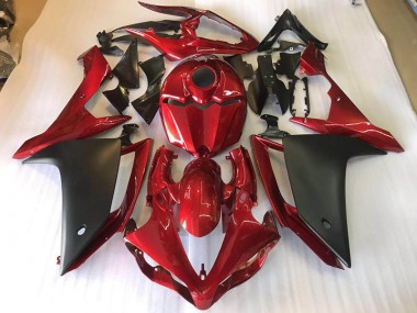 Noir Mat Rouge Carénages Moto R1 2007-2008