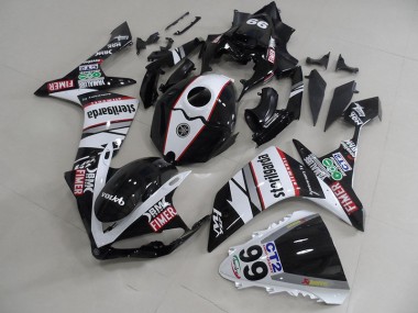 Noir Blanc Décalque Packs Carénage Moto R1 2007-2008
