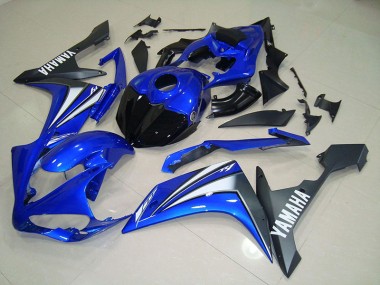 Bleu Blanc Kit Carénages Motos Complet R1 2007-2008