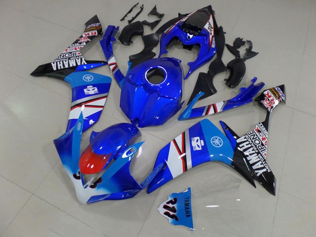 Bleu Blanc Noir Décalque Carénage Moto R1 2007-2008 Bleu Blanc Noir Décalque Carénage Moto R1 2007-2008