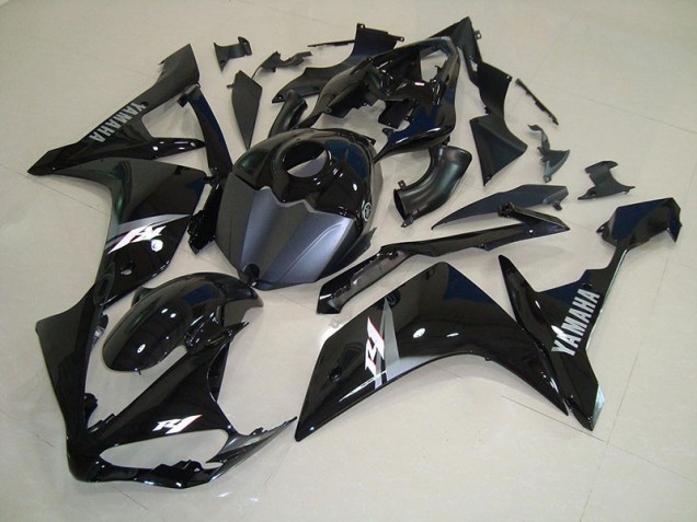 Noir Brillant Blanc Carénage Moto R1 2007-2008 Noir Brillant Blanc Carénage Moto R1 2007-2008