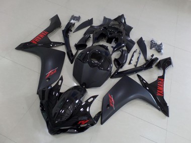 Noir Mat Rouge Carénage Moto R1 2007-2008