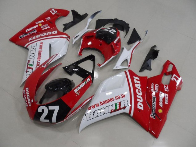 Bannière 27 Carénage Moto Ducati 848 1098 1198 2007-2014 Bannière 27 Carénage Moto Ducati 848 1098 1198 2007-2014