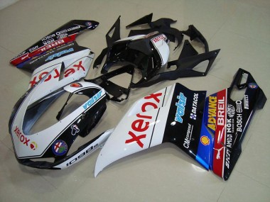Noir Xerox Carénage Moto Ducati 848 1098 1198 2007-2014