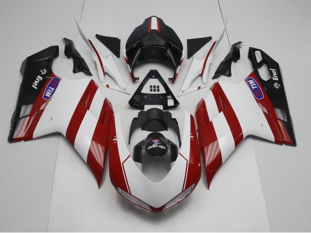 Generali avec No Logo Carénage Moto Ducati 848 1098 1198 2007-2014 Generali avec No Logo Carénage Moto Ducati 848 1098 1198 2007-2014