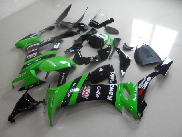 Vert Noir Kick Carénage Moto ZX10R 2008-2010 Vert Noir Kick Carénage Moto ZX10R 2008-2010