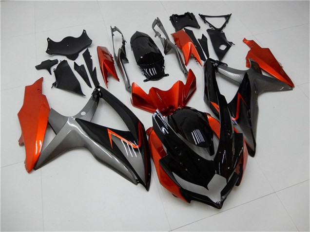 Noir Orange Gris Carénage Moto GSXR 600 / 750 K8 2008-2010