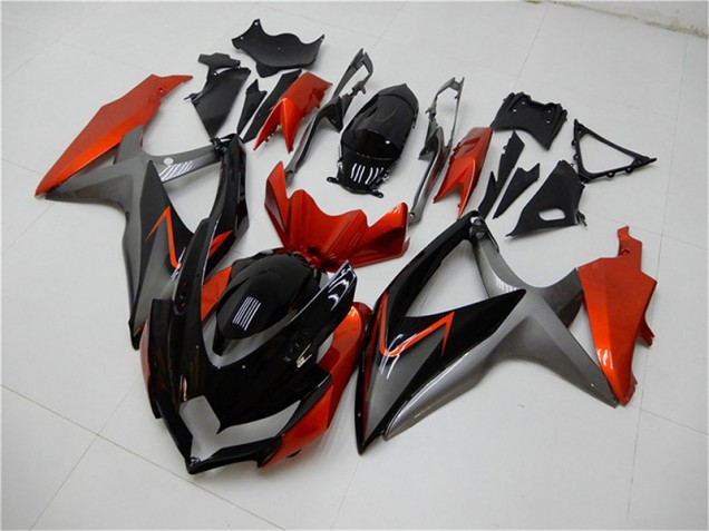 Noir Orange Gris Carénage Moto GSXR 600 / 750 K8 2008-2010