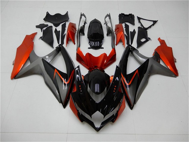 Noir Orange Gris Carénage Moto GSXR 600 / 750 K8 2008-2010