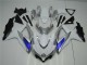 Blanc Argent Bleu Carénage Moto GSXR 600 / 750 K8 2008-2010