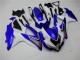 Blanc Bleu Carénage Moto GSXR 600 / 750 K8 2008-2010 Blanc Bleu Carénage Moto GSXR 600 / 750 K8 2008-2010