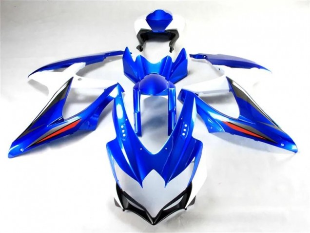 Bleu Blanc Carénages Moto GSXR 600 / 750 K8 2008-2010 Bleu Blanc Carénages Moto GSXR 600 / 750 K8 2008-2010