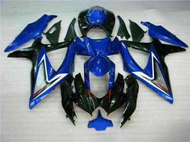Bleu Noir Carrosserie Moto GSXR 600 / 750 K8 2008-2010