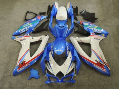Bleu Blanc avec Décalque Carénage Moto GSXR 600 K8 2008-2010