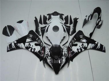 Noir Blanc Carénage Moto CBR 1000 RR 2008-2011