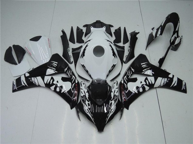 Noir Blanc Carénage Moto CBR 1000 RR 2008-2011 Noir Blanc Carénage Moto CBR 1000 RR 2008-2011