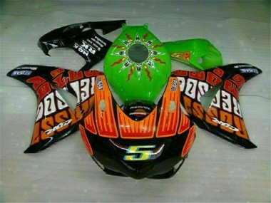 Vert Orange Carénage Moto CBR 1000 RR 2008-2011