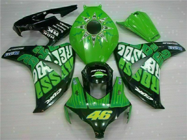 Vert Carénage Moto CBR 1000 RR 2008-2011 Vert Carénage Moto CBR 1000 RR 2008-2011