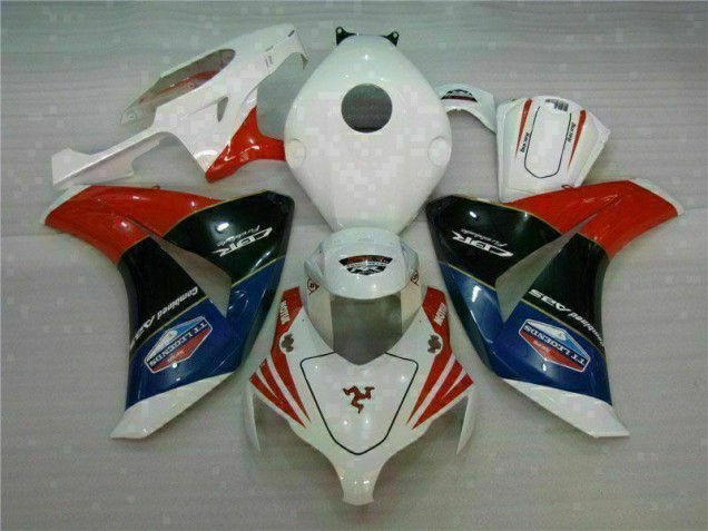 Rouge Blanc Carénages Moto CBR 1000 RR 2008-2011 Rouge Blanc Carénages Moto CBR 1000 RR 2008-2011