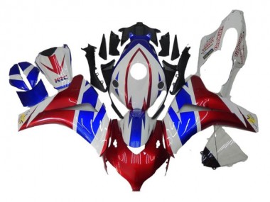 Rouge Bleu Blanc Carénage Moto CBR 1000 RR 2008-2011