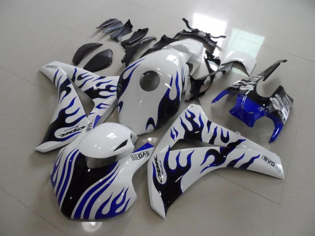 Bleu Noir Flamme Courses Carénage Moto CBR 1000 RR 2008-2011 Bleu Noir Flamme Courses Carénage Moto CBR 1000 RR 2008-2011